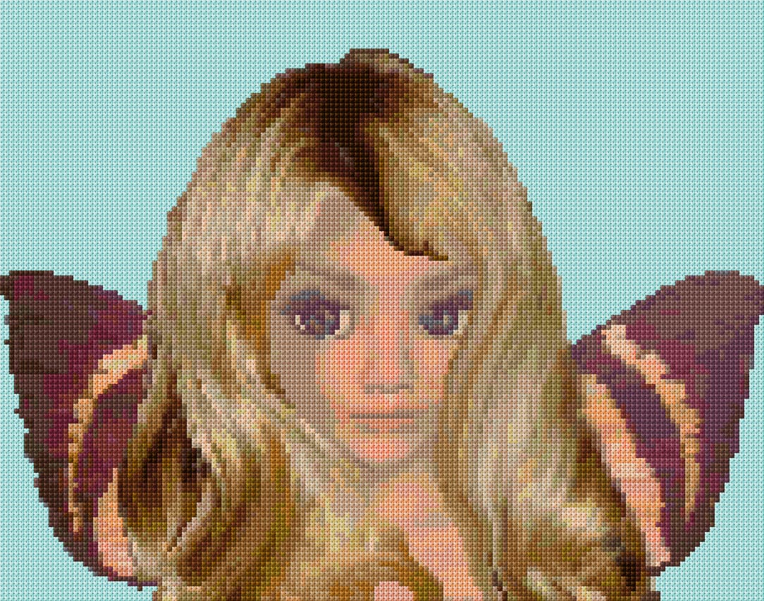Quiet Fairy free cross-stitch pattern