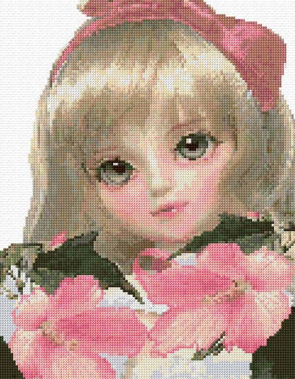 Fairy of the Flowers free cross-stitch pattern