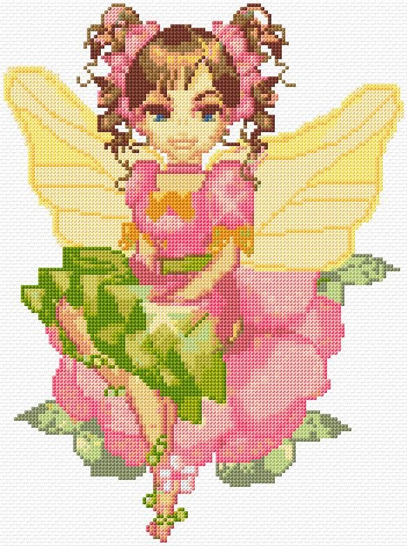 Fairy free cross-stitch pattern