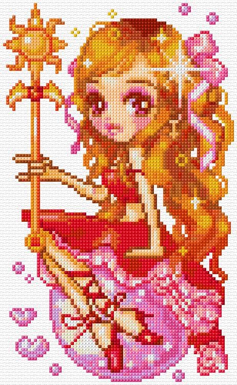 Fairy free cross-stitch pattern