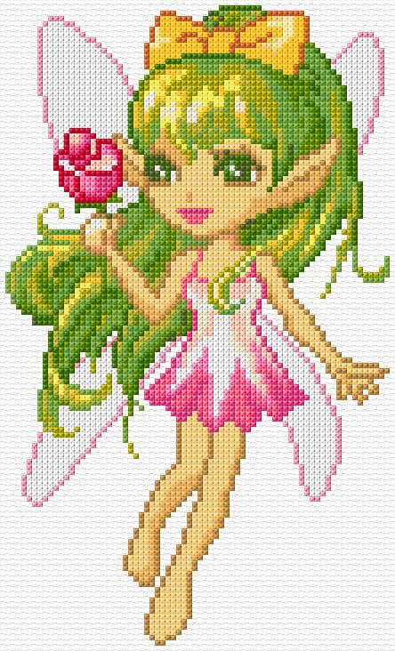 Fairy free cross-stitch pattern