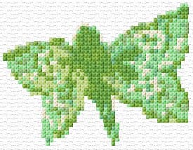 Small Green Fairy free cross-stitch pattern