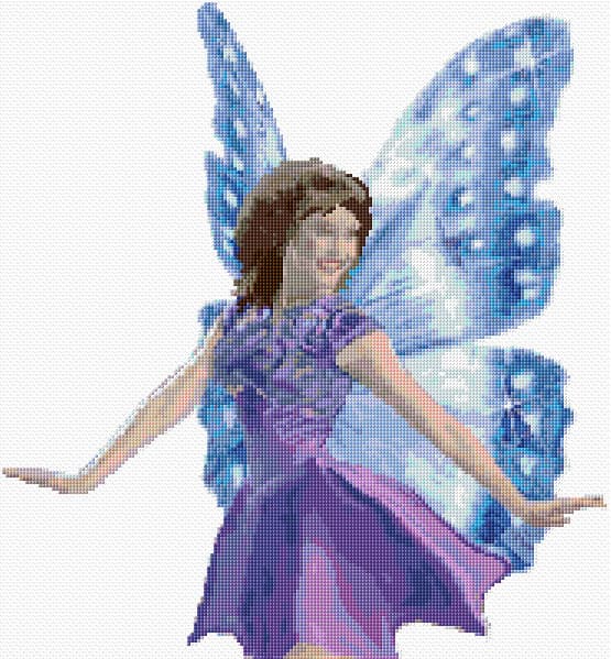 Fairy free cross-stitch pattern
