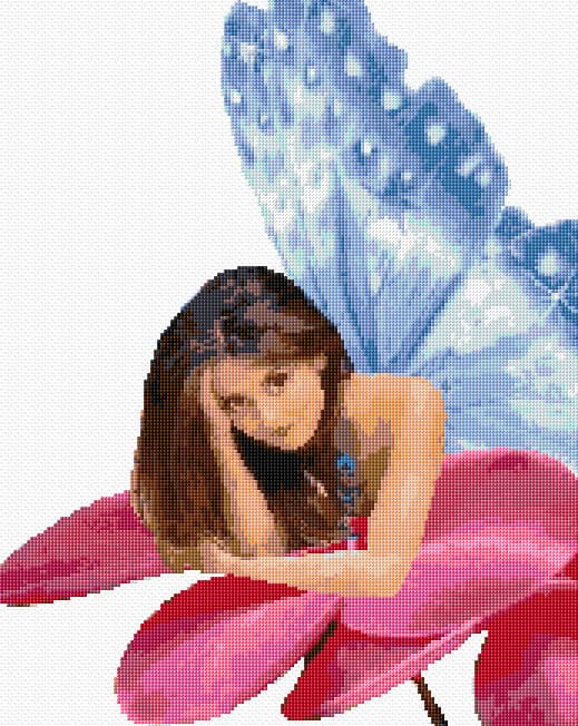 Fairy free cross-stitch pattern