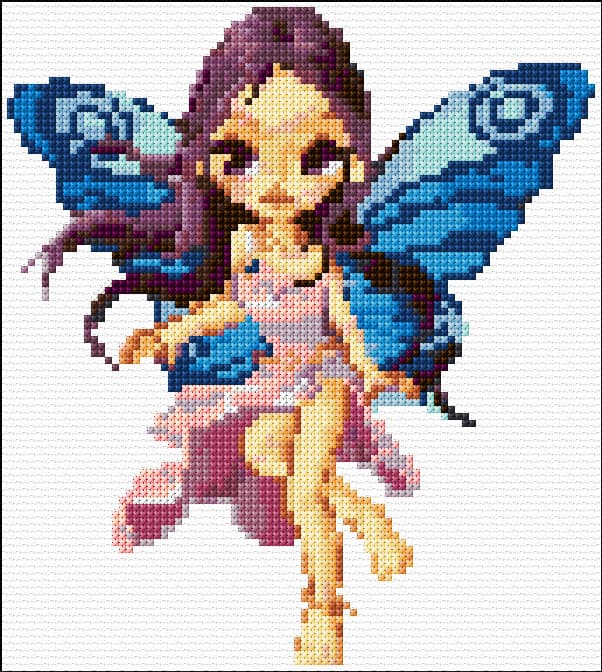 Small Fairy free cross-stitch pattern
