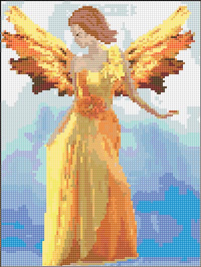 Angel of Grace free cross-stitch pattern