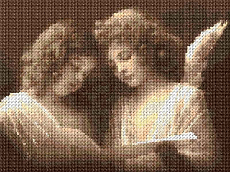 Angels free cross-stitch pattern