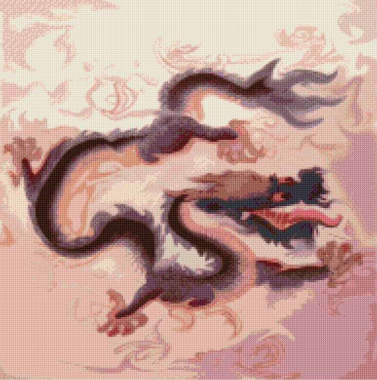 Chinese Dragon free cross-stitch pattern