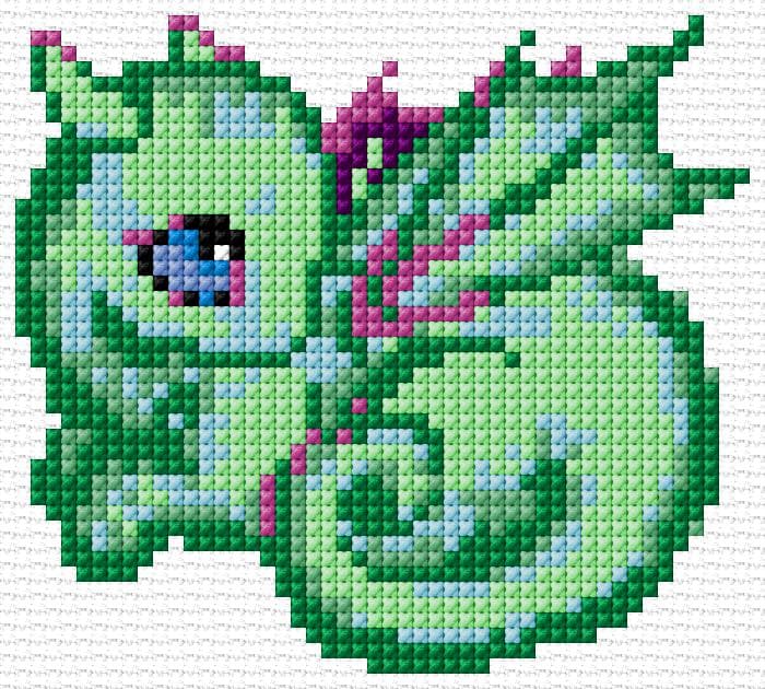 Baby Dragon free cross-stitch pattern