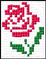 Tiny Rose free cross-stitch pattern