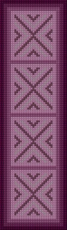 Bookmark free cross-stitch pattern