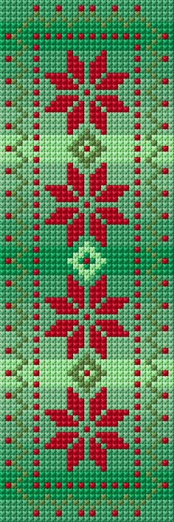 Bookmark free cross-stitch pattern