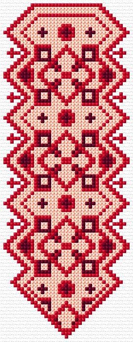Bookmark free cross-stitch pattern