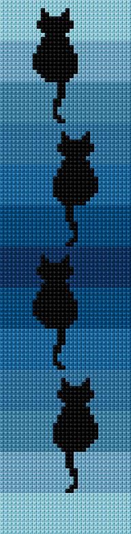 Bookmark free cross-stitch pattern