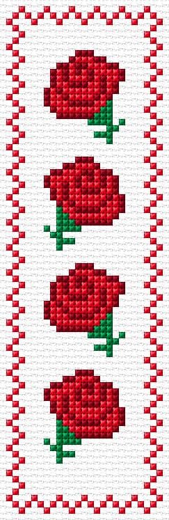 Bookmark free cross-stitch pattern