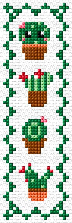 Bookmark free cross-stitch pattern