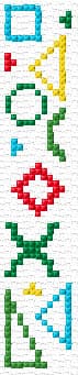 Geometric free cross-stitch pattern