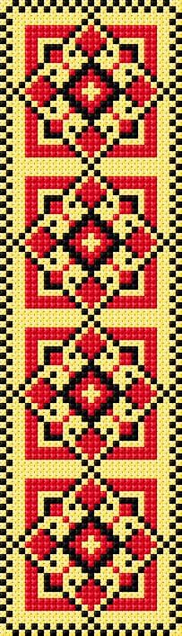 Bookmark free cross-stitch pattern