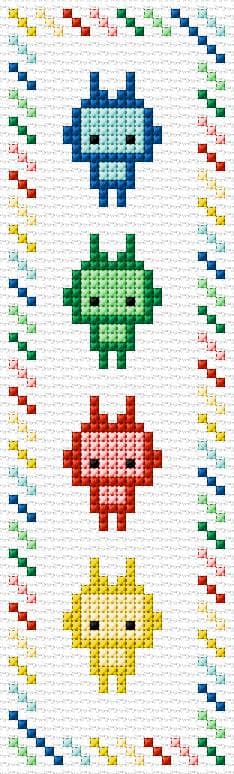 Bookmark free cross-stitch pattern