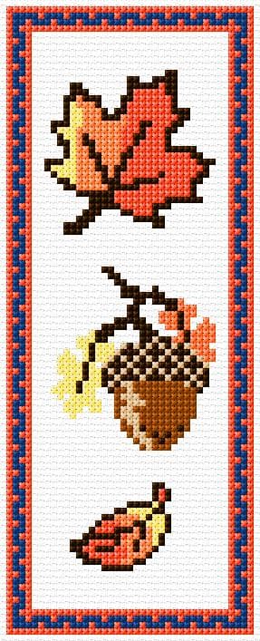 Autumn free cross-stitch pattern