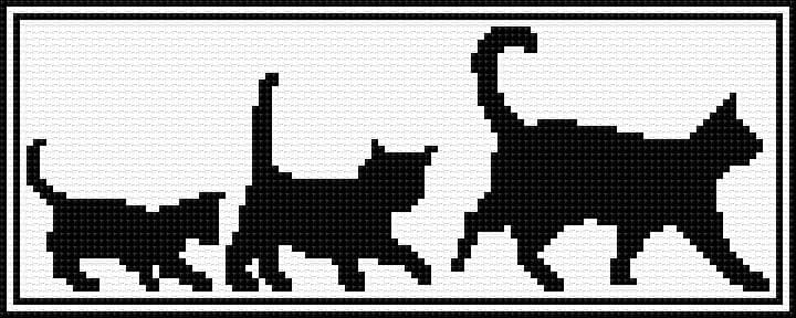 Bookmark free cross-stitch pattern