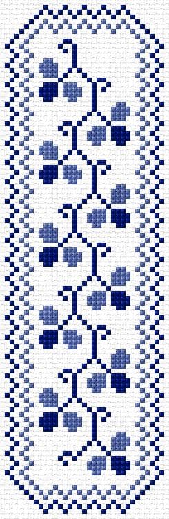 Bookmark free cross-stitch pattern