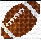 Football free cross-stitch pattern