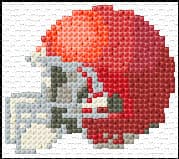 Football Helmet free cross-stitch pattern