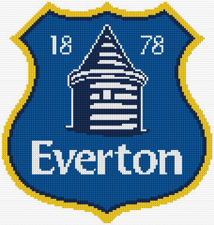 Everton free cross-stitch pattern