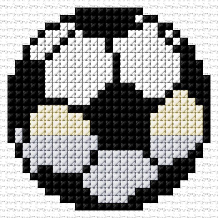 Soccer Ball free cross-stitch pattern
