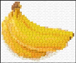 Bananas free cross-stitch pattern