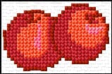Berries free cross-stitch pattern