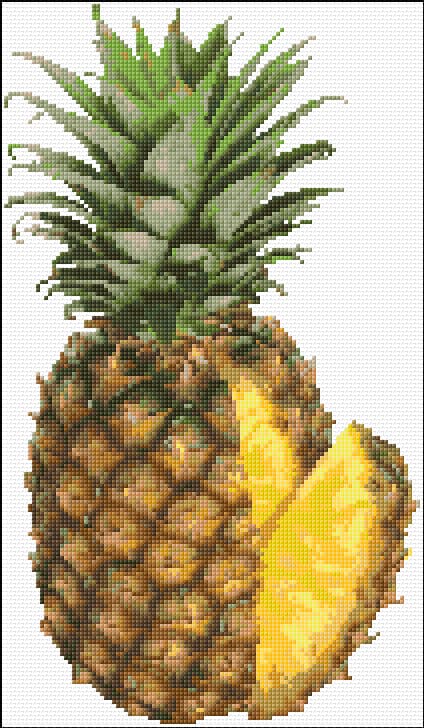 Ananas free cross-stitch pattern
