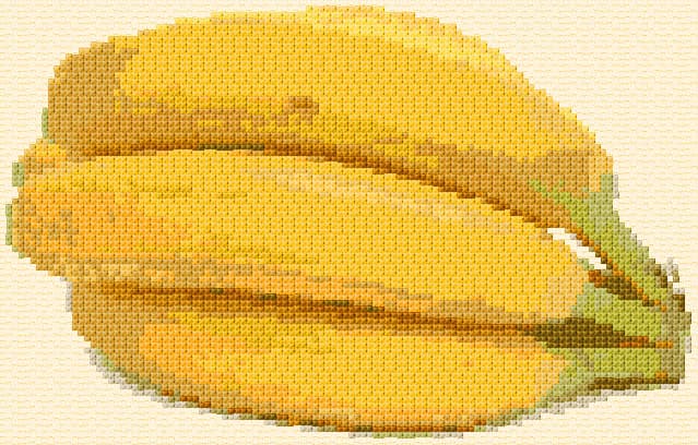 Bananas free cross-stitch pattern