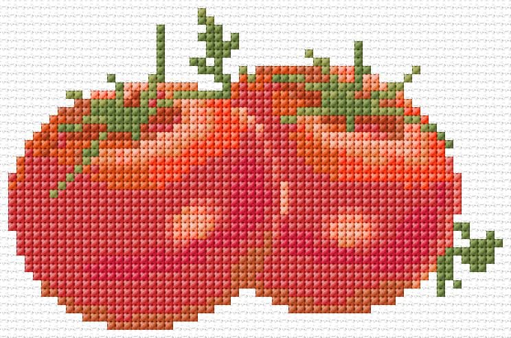 Tomatoes free cross-stitch pattern
