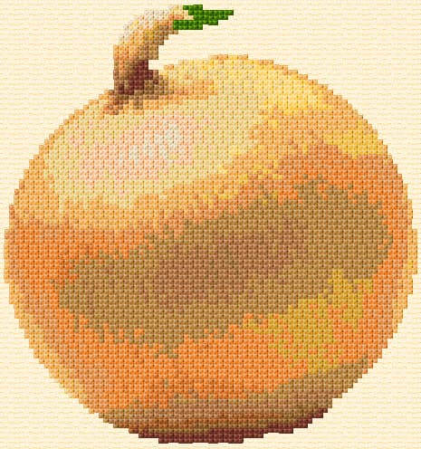 Onion free cross-stitch pattern