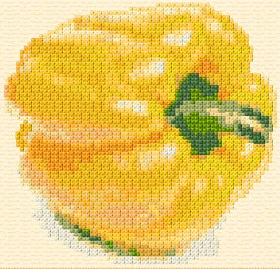 Yellow Pepper free cross-stitch pattern