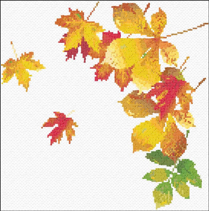 Autumn free cross-stitch pattern