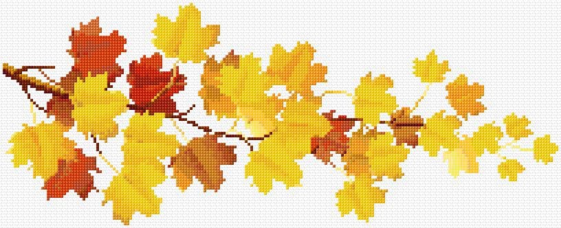 Autumn free cross-stitch pattern