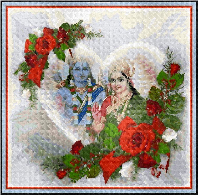 Lord Rama free cross-stitch pattern