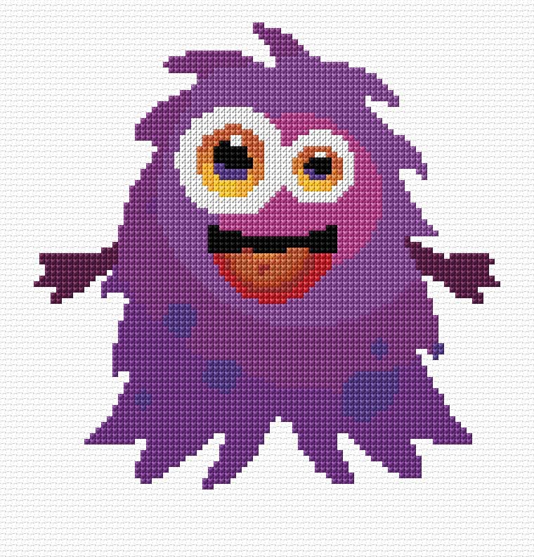 Happy Halloween free cross-stitch pattern