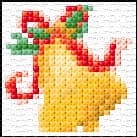 Christmas Bell free cross-stitch pattern