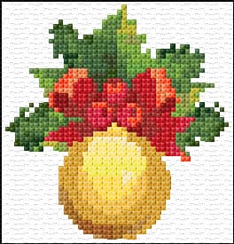 Christmas Card free cross-stitch pattern