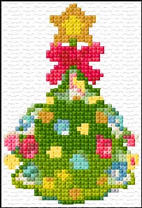 Christmas Tree free cross-stitch pattern