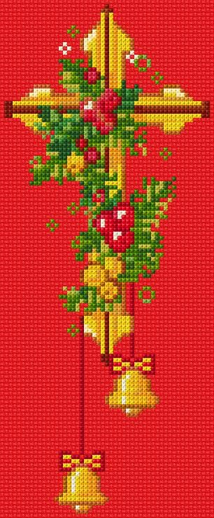 Christmas Card free cross-stitch pattern