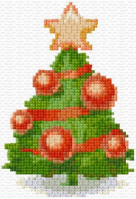 Christmas Tree free cross-stitch pattern