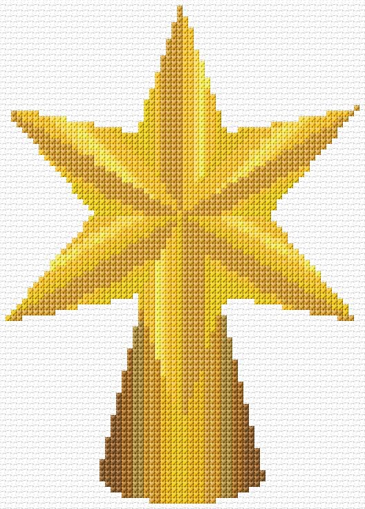 Christmas Card free cross-stitch pattern