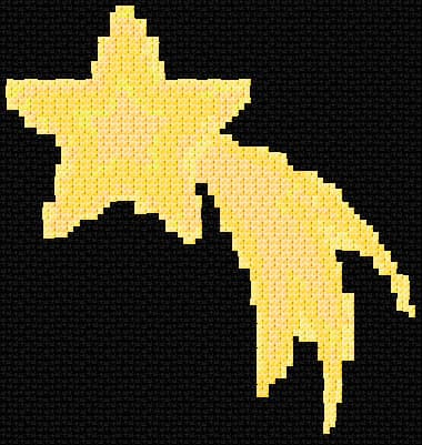 Christmas Star free cross-stitch pattern