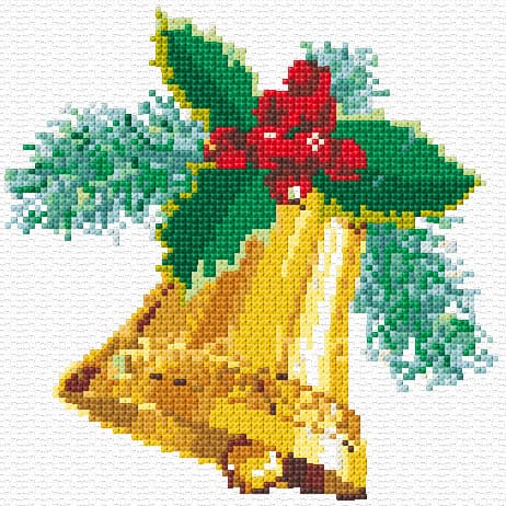 Christmas Card free cross-stitch pattern