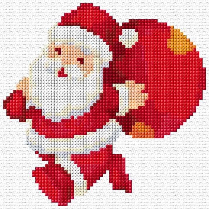 Santa free cross-stitch pattern